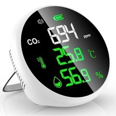 【新品未使用】高精度 CO2 測定器 二酸化炭素濃度計測器 ND...