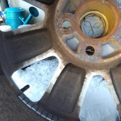 ★三菱純正18インチアルミホイールと９分山ノーマルタイヤ４本セット