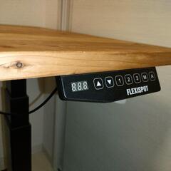 取引中】FLEXISPOT E3B電動昇降デスク&杉無垢天板140cm×70cm