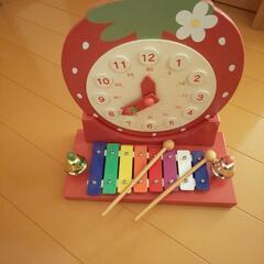 知育玩具 🍓時計と鉄琴🍓