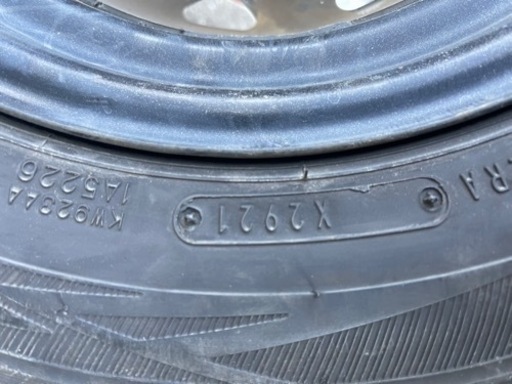 美品 バリ山 145R12 6PR 21年製 スタッドレスタイヤ 4本セット