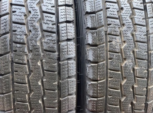 美品 バリ山 145R12 6PR 21年製 スタッドレスタイヤ 4本セット 軽トラ
