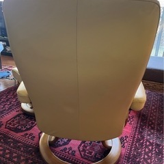 値下げエコーネス  リクライニングチェアー　総本革　当時定価24万¥