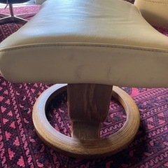 値下げエコーネス  リクライニングチェアー　総本革　当時定価24万¥