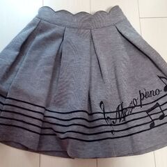 メゾピアノのスカート　150　音符