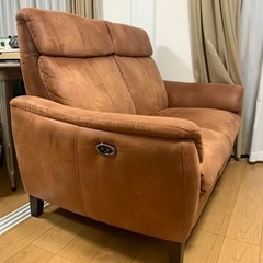 【週末限定値下げ】電動ソファ　2人がけ　ブラウン　東京インテリア　カナロ