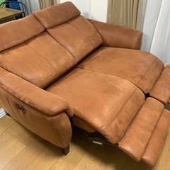 【週末限定値下げ】電動ソファ　2人がけ　ブラウン　東京インテリア　カナロ