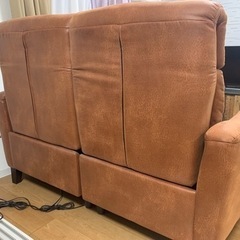 【週末限定値下げ】電動ソファ　2人がけ　ブラウン　東京インテリア　カナロ