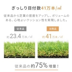 モダンデコ　新品　リアル人工芝　2×10m 2m幅×10m 固定ピン付き