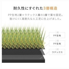 モダンデコ　新品　リアル人工芝　2×10m 2m幅×10m 固定ピン付き