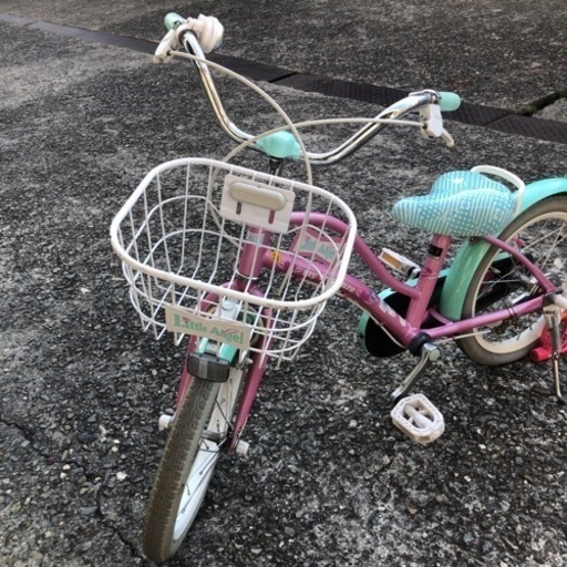 子供用自転車１６インチ（Little Angel-19 ピンク）と　ヘルメット