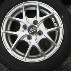 来店取替】② 155/65R14 新品スタッドレスタイヤ&アルミ付きセット 155 