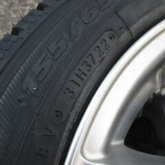 来店取替】② 155/65R14 新品スタッドレスタイヤ&アルミ付きセット 155 