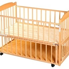 サワベビー ベビーベッド 国産ひのき使用 定価54000円 掛け布団付き