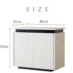 新品サイドボード大理石調