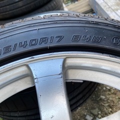 OZホイル 17インチ 4穴 タイヤ付き4本セット