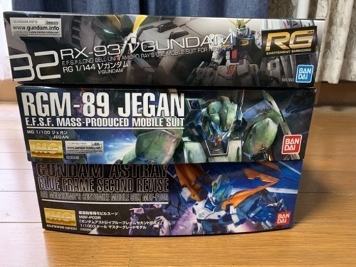 MGジェガン、ブルーフレーム、RGνガンダム