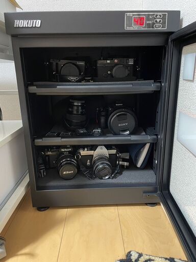 HOKUTO カメラ防湿庫・ドライボックス 68L 使用期間１年未満の美品