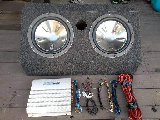 サブウーハーセット 10インチJLAUDIOウーハー二発+アンプ+ サブウーハーセット 10インチJLAUDIOウーハー二発+アンプ+