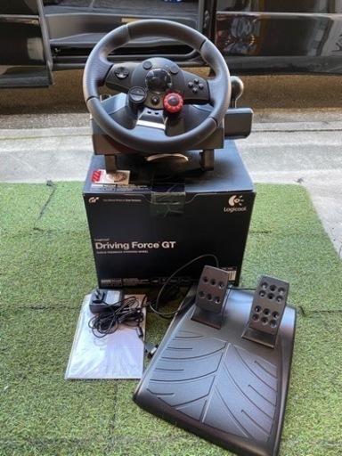 ◇動作品 PS3/PS2 プレステ3/プレステ2 Logicool ドライビングフォース GT LPRC-14500 ロジクール Driving Force GT 箱付