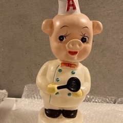 【ネット決済】エースコック　豚　ソフビ人形