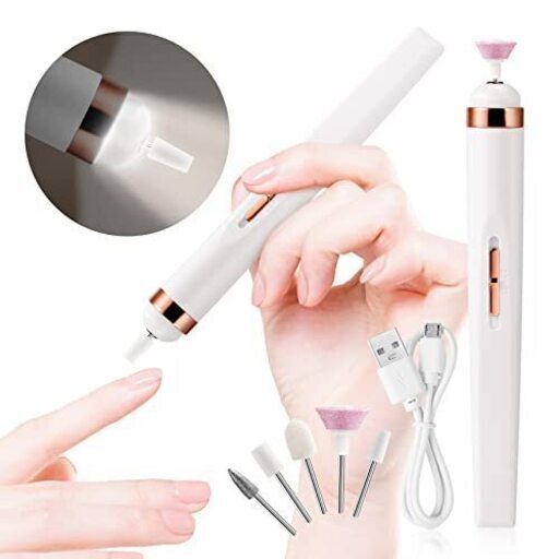 【新品・未使用】LEDライト付きUSBネイルマシン（レッド）