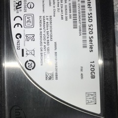 決まりました！Intel SSD 520 120GBの中古