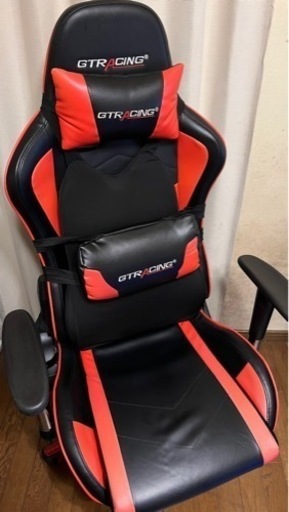 GTRACING ゲーミングチェア GT901-BLACK Gaming Chair with Footrest