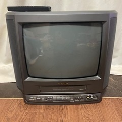VHS付ブラウン管テレビ VX-T14G9 ジャンク