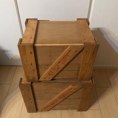 アメリカン　木箱　収納箱