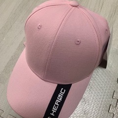 可愛い　ピンクの帽子