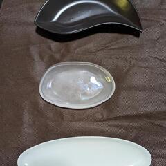 (値引)陶器、ガラス皿　3枚