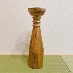【新品】木製 キャンドルホルダー 燭台