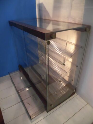 JUNK/ジャンク 昭和レトロ 文房具店のペン展示用ガラスケース