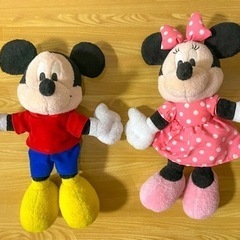 ミッキー＆ミニー　ぬいぐるみ　2個セット　