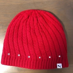パーマ赤帽子