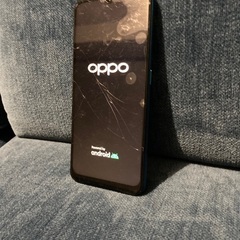 画面割れ　OPPO A5 2020 スマホ