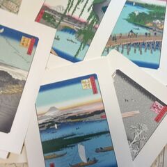 『廣重名所江戸百景（新印刷による）Ａ4販100枚＆江戸地図・解説書』新品