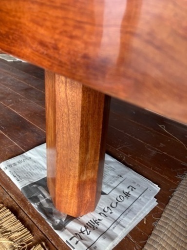 座卓　座敷　テーブル　木　一枚板　重厚