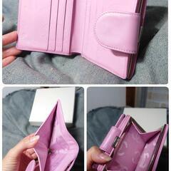 ☆美品☆正規品☆CHANEL コンパクト財布 がま口　カンボンライン ピンク