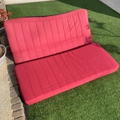 赤いソファー