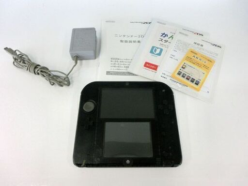 ニンテンドー2DS FTR-001 クリアブラック 本体 ACアダプター 説明書 ゲーム機 初期化済み 任天堂 レタパ対応 札幌市 西区