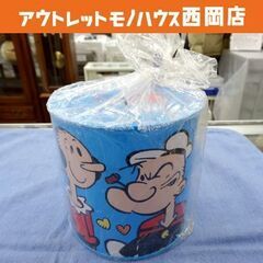 ポパイ＆オリーブ 貯金箱 缶 ポパイ レトロ キャラクターグッズ...