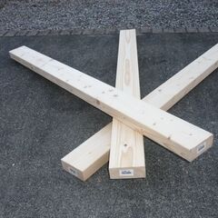 角材 木材 2x4材 長さ114cm（3本）