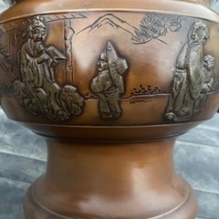 　火鉢、銅製　2個（木箱入）