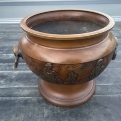 　火鉢、銅製　2個（木箱入）