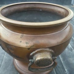 　火鉢、銅製　2個（木箱入）