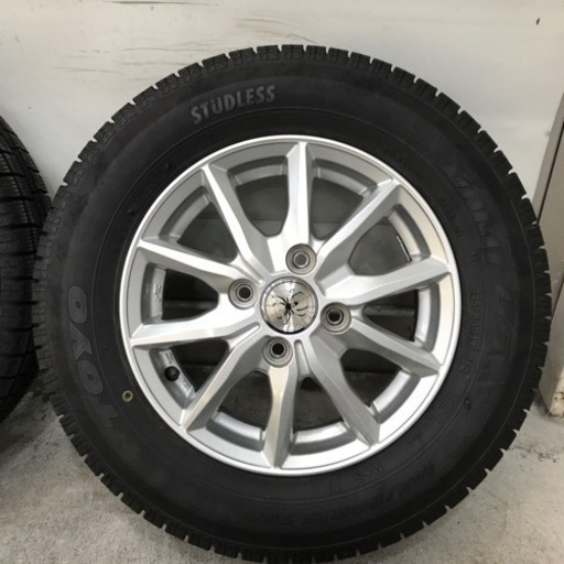 決まりました。スタッドレスタイヤ　145/80R13  18年製　155/65R14の互換サイズ