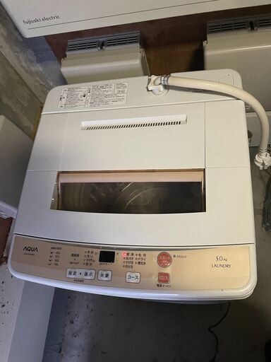 全自動洗濯機５㎏　AQW-S50D　★中古洗濯機★