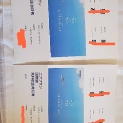 【価格交渉可】航空券往復×2【千歳/釜山】